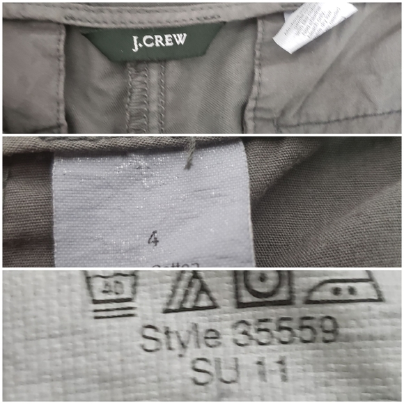 J. Crew Sz 4 Khaki Green  Shorts EUC - Picture 7 of 9